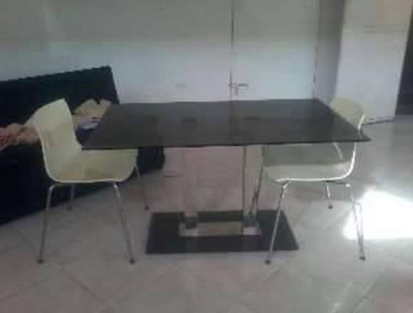 VENDO ESPECTACULAR MESADE VIDRIO TEMPLADO en Guanare (Municipio)
