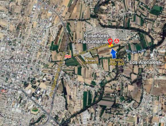 Terreno en venta en Jesús María junto a Ruiseñores en Jesús María (Municipio)