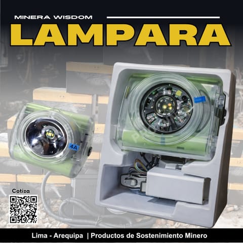 Lámpara minera Wisdom 4A – Iluminación profesional en Lima (Lima 1) (Distrito)