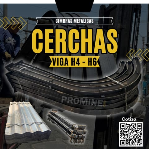 Cercha minera – Arco metálico de soporte en Ica (Distrito)