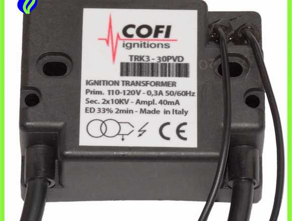 TRK3-30PVD TRANSFORMADOR IGNICIÓN COFI 110V 2X10KV en Itagüí (Municipio)