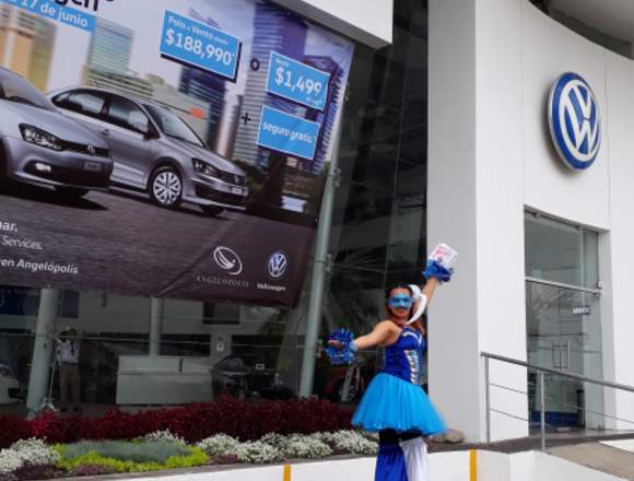 Zanqueros en inauguraciones y activaciones