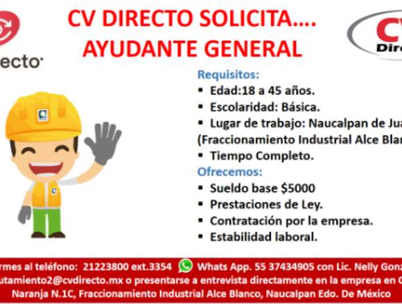 AYUDANTE DE ALMACEN