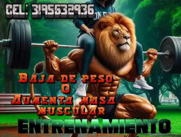 Control de peso, tonificar, marcar y aumento muscu