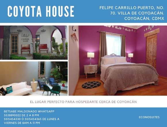 Suites Casa Coyotas en Coyoacán (Municipio)
