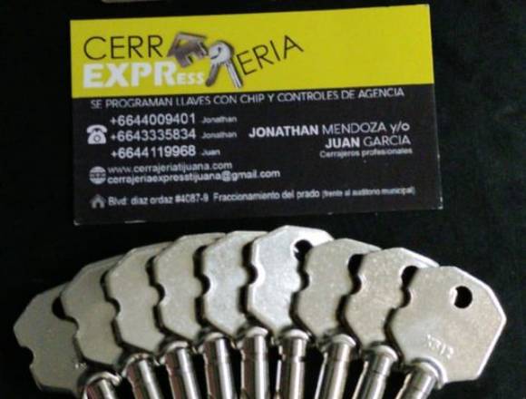 LLAVES DE AUTO SIN CHIP en Tijuana (Municipio)
