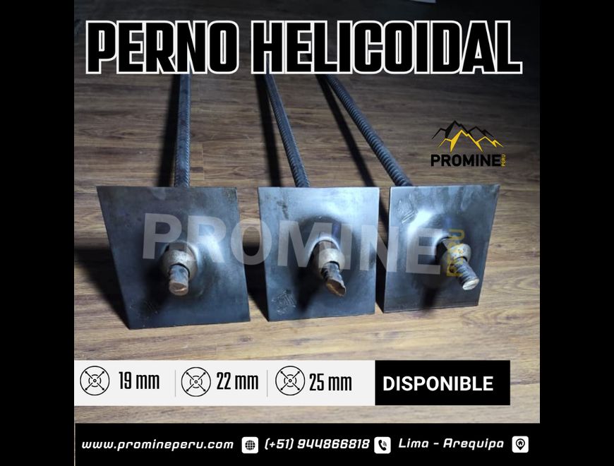 Perno Helicoidal 19mm x 6 Pies | Mecánico Minero en Trujillo (Distrito)