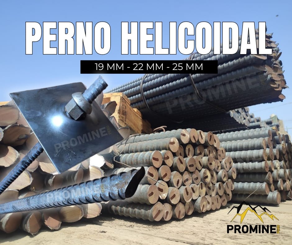 Perno Helicoidal 19mm – Anclaje de Alto Desempeño en Pozuzo (Distrito)