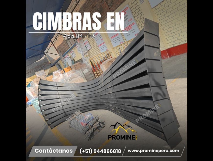 Cimbras en Viga H – Sostenimiento de Túneles en Cajamarca (Distrito)