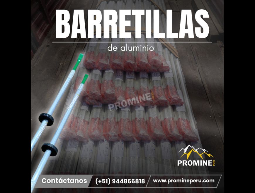 Barretillas de Aluminio Mineras - Punta angular en Puno (Distrito)