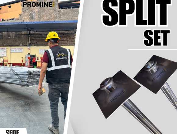 Split Set (1 a 8 pies): Sostenimiento por fricción
