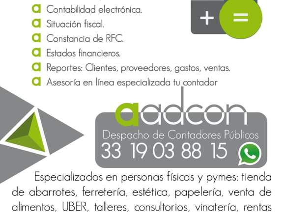 aadcon Asesoria y administracion contable en Ojuelos de Jalisco (Municipio)
