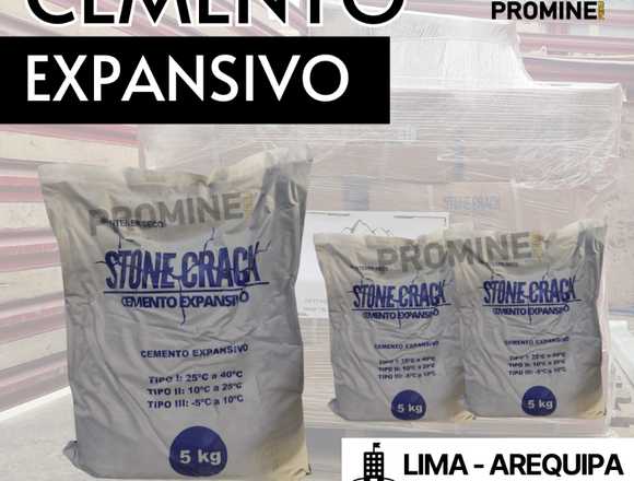Cemento Expansivo – Fractura | Explosivos en Arequipa (Distrito)