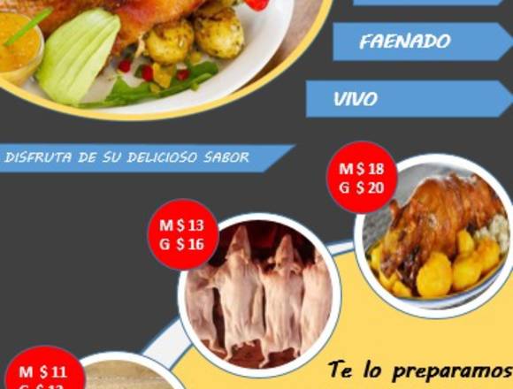 Deliciosos cuyes a su elección. en Quito (Cantón)