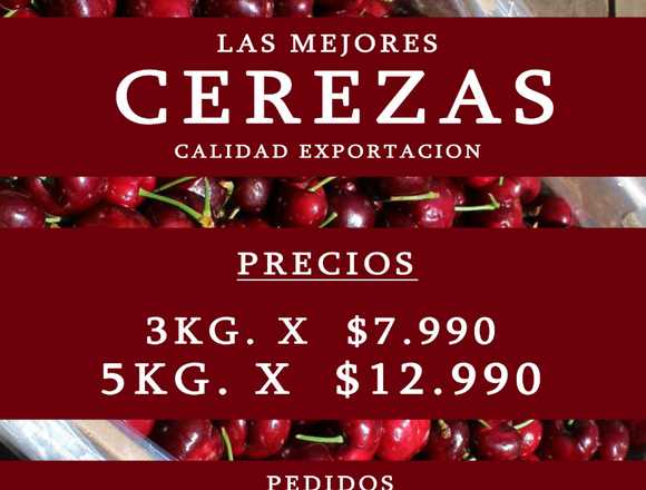 Cerezas 🍒 premium CAT 1 / Sector oriente en Lo Barnechea (Comuna)