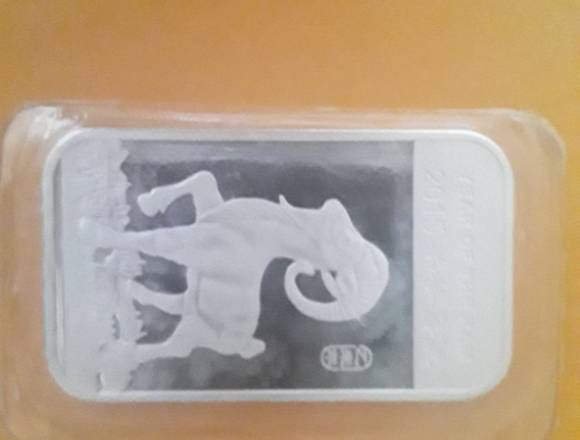 4 LINGOTES DE PLATA FINA .999 DE UNA ONZA