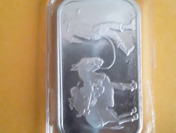 Lingote de plata Fina de 1 OZ