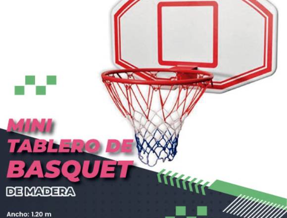MINI TABLERO DE BASQUET DE MADERA DE CASA en San Miguel (Lima 32) (Distrito)