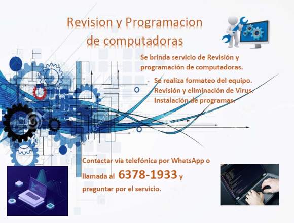 Programación y Revisión de computadores en San Carlos (Distrito)