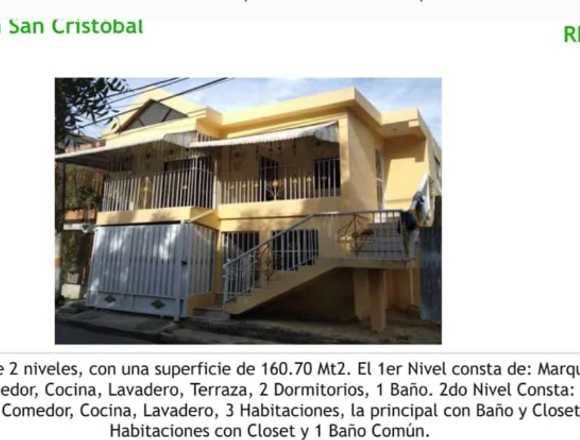 VENDO CASA EN SAN CRISTOBAL DOS NIVELES en San Cristóbal (Municipio)
