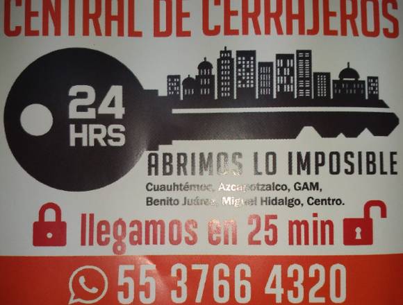 Se Solicita Cerrajero competente con experiencia en Cuauhtémoc (Municipio)