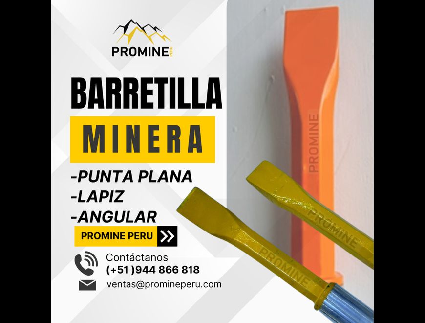 BARRETILLA DE ALUMINIO |MINERÍA|PROMINE||ENVIOS en Ayacucho (Distrito)