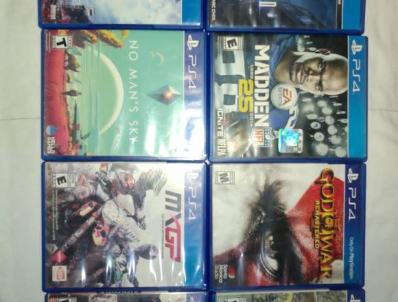 Gran variedad de videojuegos ps4 en San Salvador (Municipio)
