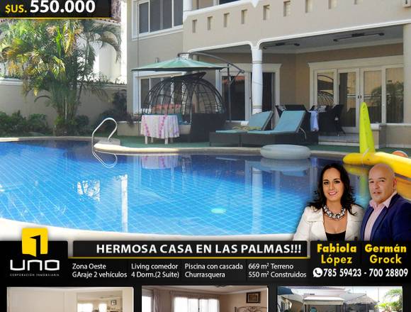 LUJOSA CASA CON PISCINA PROPIA EN B. LAS PALMAS