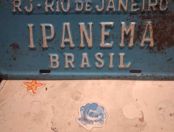 Chapa personalizada Brasileña en Montevideo (Localidad)