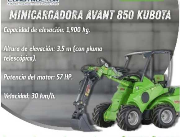 MINICARGADORA AVANT 850 KUBOTA en Aguascalientes (Municipio)