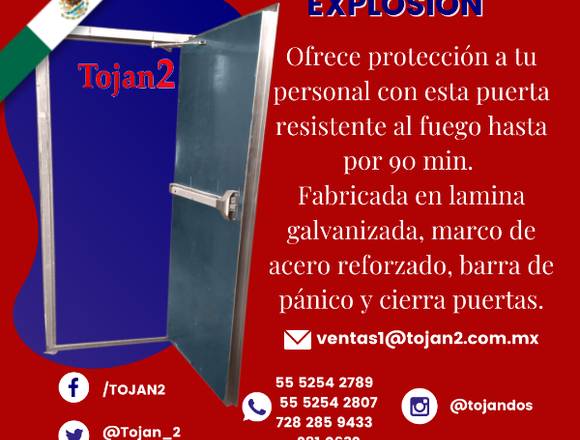 Puerta contra explosión 90min en Lerma (Municipio)