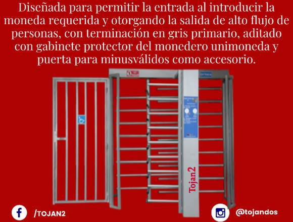 PUERTA GIRATORIA DOBLE CON ACCESO A MINUSVÁLIDOS en Lerma (Municipio)
