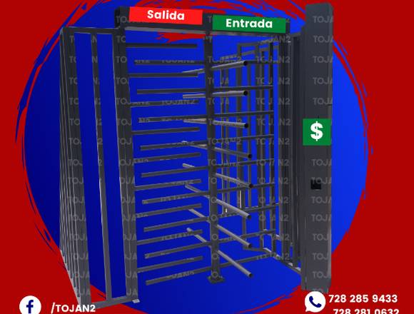 PUERTA GIRATORIA PARA COBRO