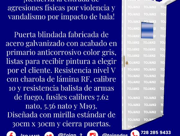 PUERTA BLINDADA CON MIRILLA ESTÁNDAR en Lerma (Municipio)
