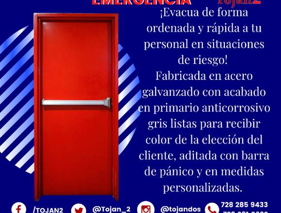 PUERTA DE EMERGENCIA CON BARRA DE PÁNICO en Lerma (Municipio)