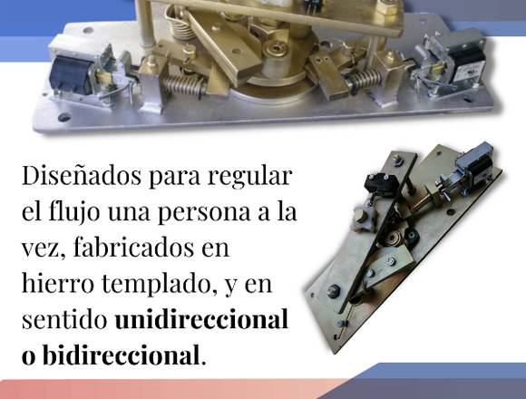 MECANISMOS PARA PUERTAS GIRATORIAS Y TORNIQUETES