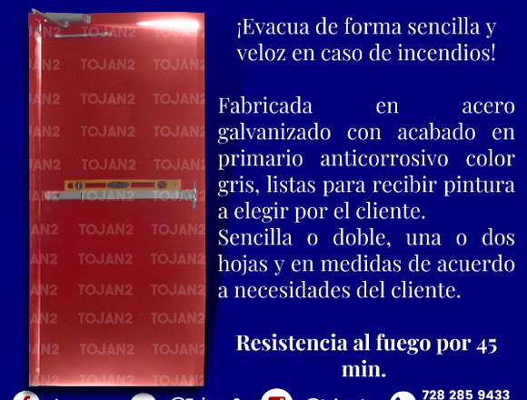 PUERTA DE SALIDA DE EMERGENCIA CON ACCESORIOS en Naucalpan de Juárez (Municipio)