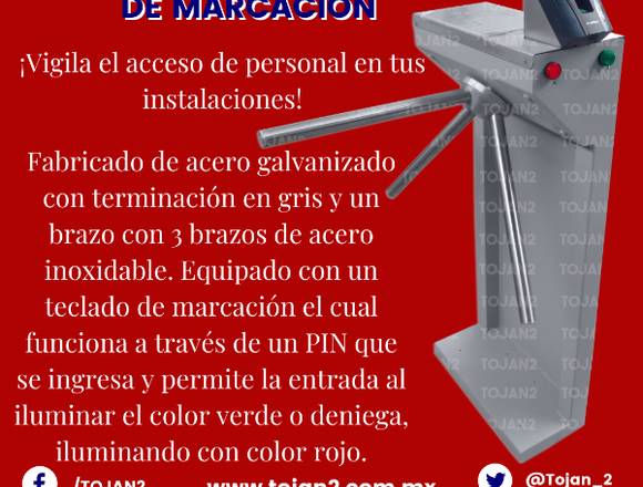 TORNIQUETE CON TECLADO DE MARCACIÓN en Lerma (Municipio)