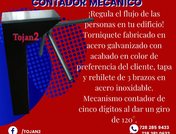 TORNIQUETE SENCILLO CON CONTADOR MECÁNICO en Lerma (Municipio)