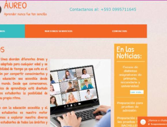 ÁUREO: cursos, clases y tareas dirigidas online en Quito (Cantón)