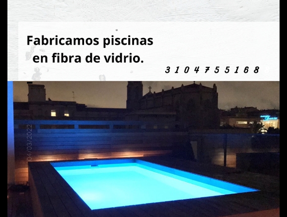 Te diseñamos piscinas en fibra de vidrio. en Los Córdobas (Municipio)