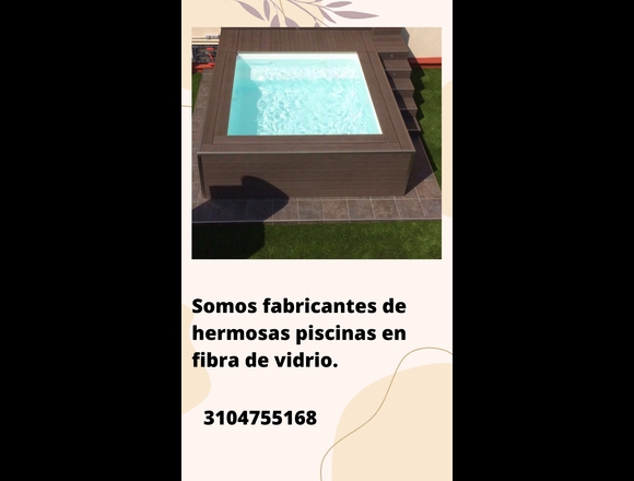 Realizamos hermosas piscinas en fibra de vidrio. en Ciénaga (Municipio)