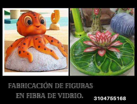 Fabricación de figuras en fibra de vidrio. en Montería (Municipio)