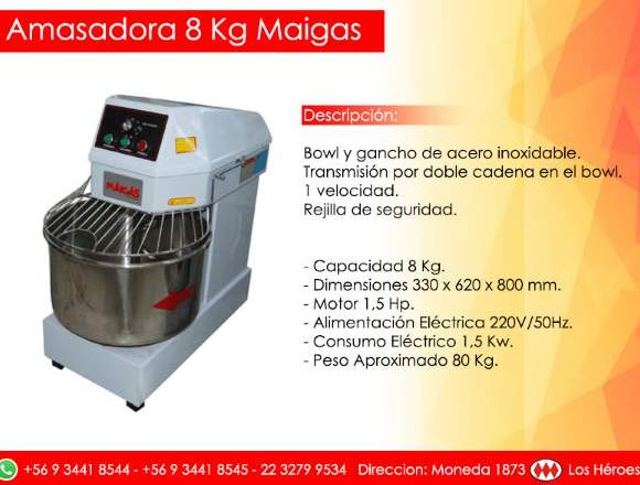 Batidora 20 Lts. Maigas $263.900 + IVA
