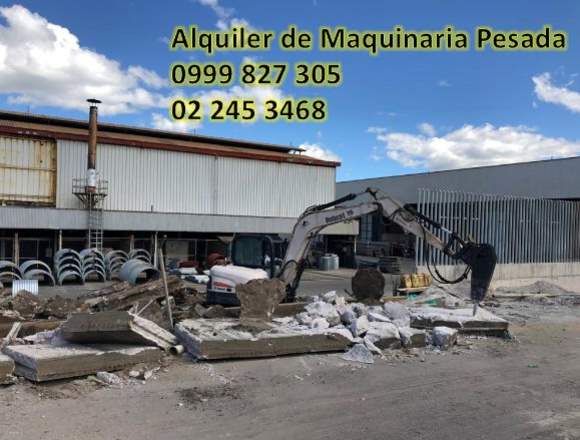 ALQUILER DE MAQUINARIA PESADA, DERROCAMIENTOS. en Pichincha (Cantón)