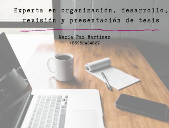 Experta en tesis (en todas sus etapas) en Las Condes (Comuna)