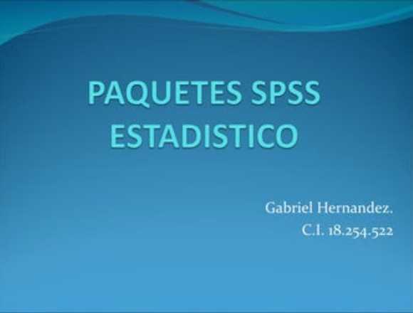 Programa estadístico Spss para grado y máster