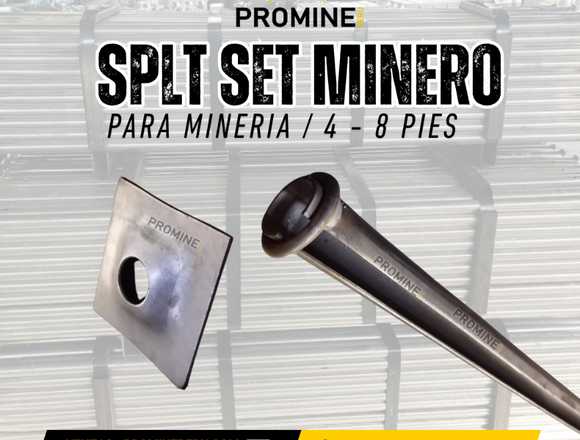 SPLIT SET MINERO – REFUERZO –MINERIA-PROMINE PERU