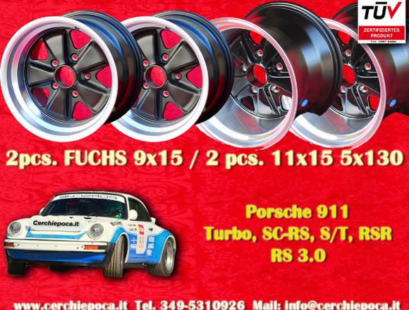 4 Stk Porsche 911 SC RS Turbo Felgen 9x15 + 11x15 in Grenzach-Wyhlen (Lokalität)