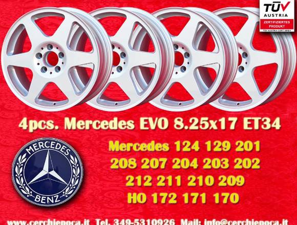 Felgen Mercedes EVO style 8.25x17 W124 W129 W201 in Grenzach-Wyhlen (Lokalität)